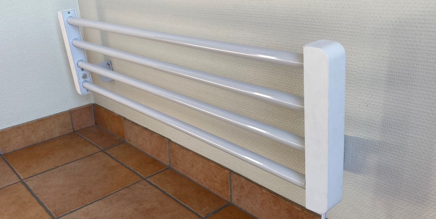  Skotørkehylle, HomeLine SH-21, 80W, hvit