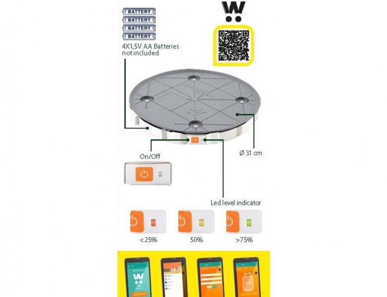 Elektronisk propanvekt W8 m/bluetooth