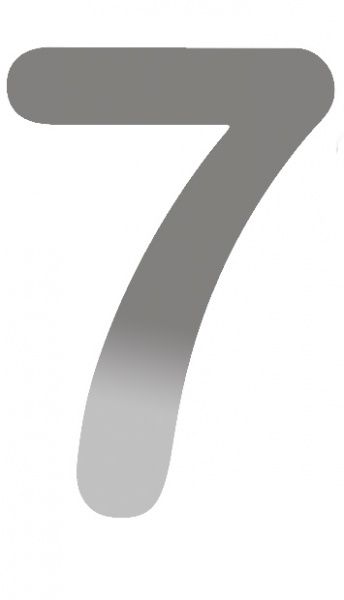 Husnummer Rustfritt stål