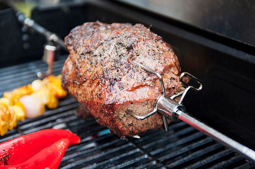 Rotisseri Roterende Grillspyd, 230V til 5-7 brenner grill