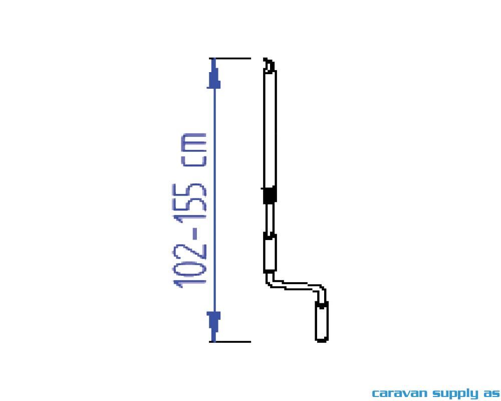 Sveiv til Omnistor markise kort 102-155cm 15006022