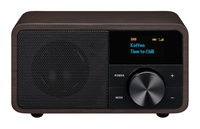 Hovedbilde DAB radio BT Sangean DDR-7, Mørk trefarge, Oled
