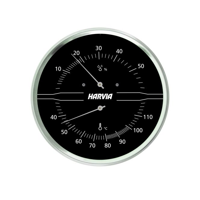 Hovedbilde Termo-hygrometer Harvia black