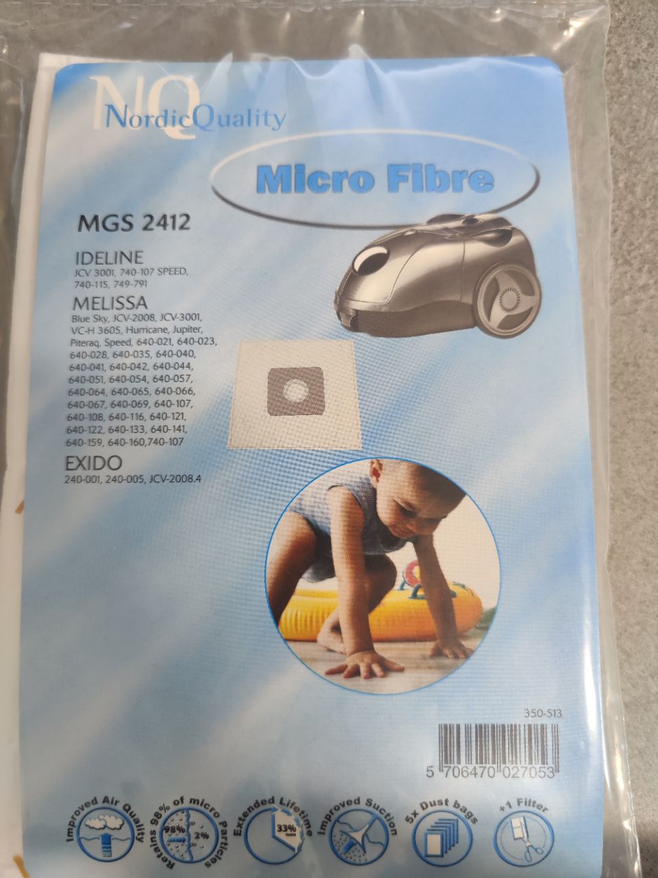 Støvsugerposer MGS2412