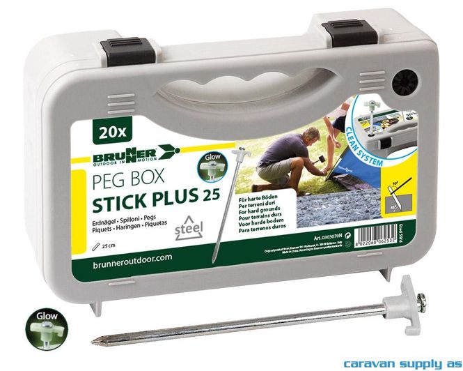 Hovedbilde Teltplugg Brunner Peg Box Stick Plus/Glow