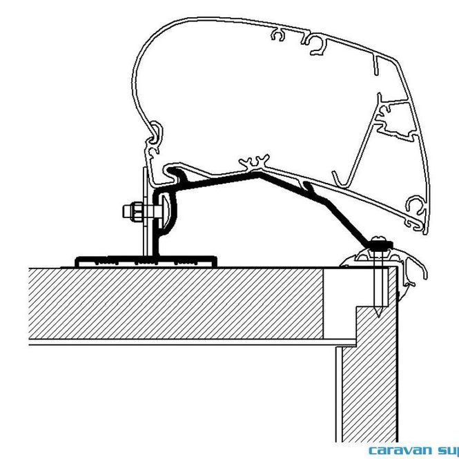 Hovedbilde Feste Omnistor 6/9-serie Caravan Roof 400cm ...