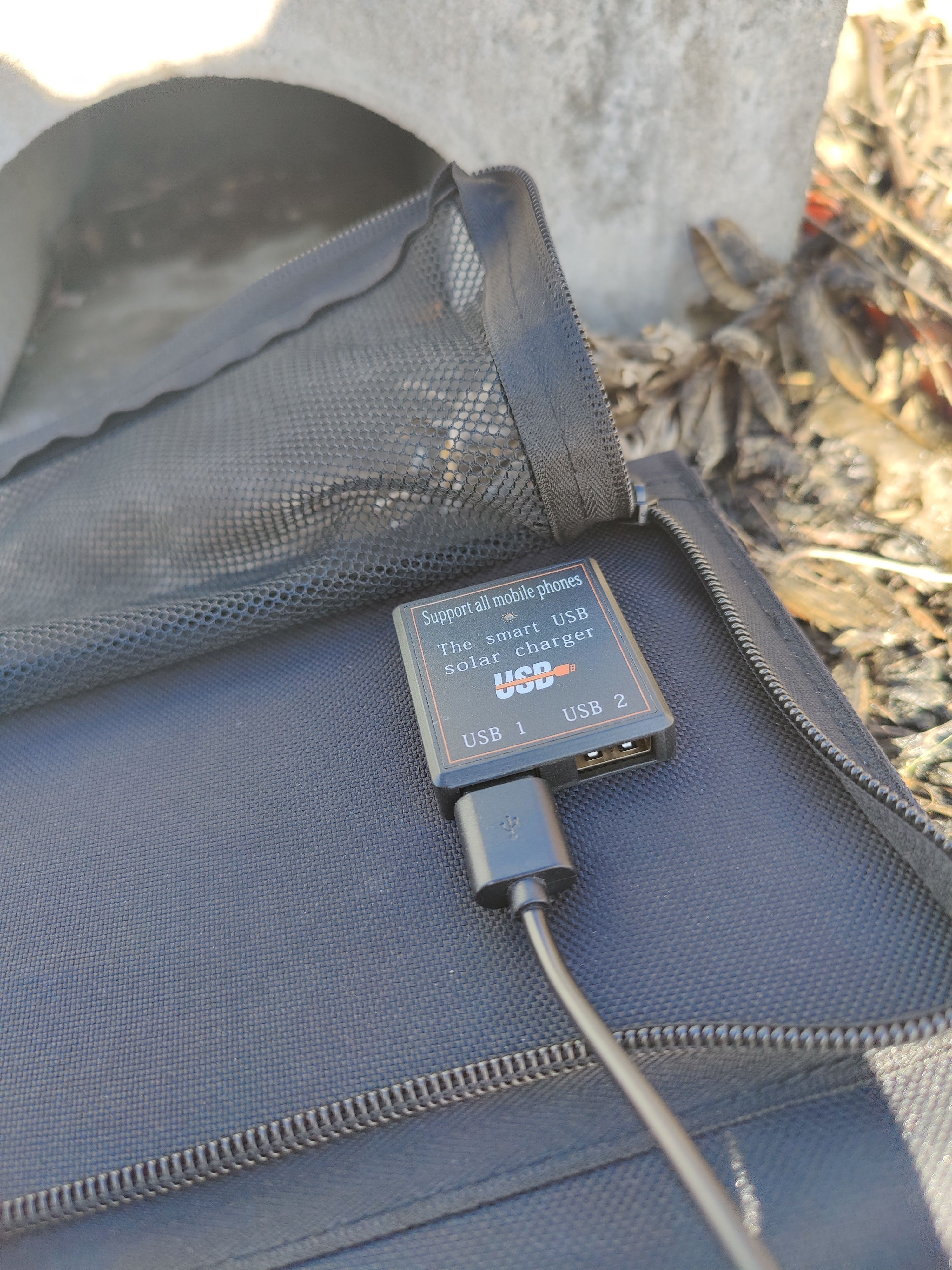 Dabradio med solcellepanel oppladbar 