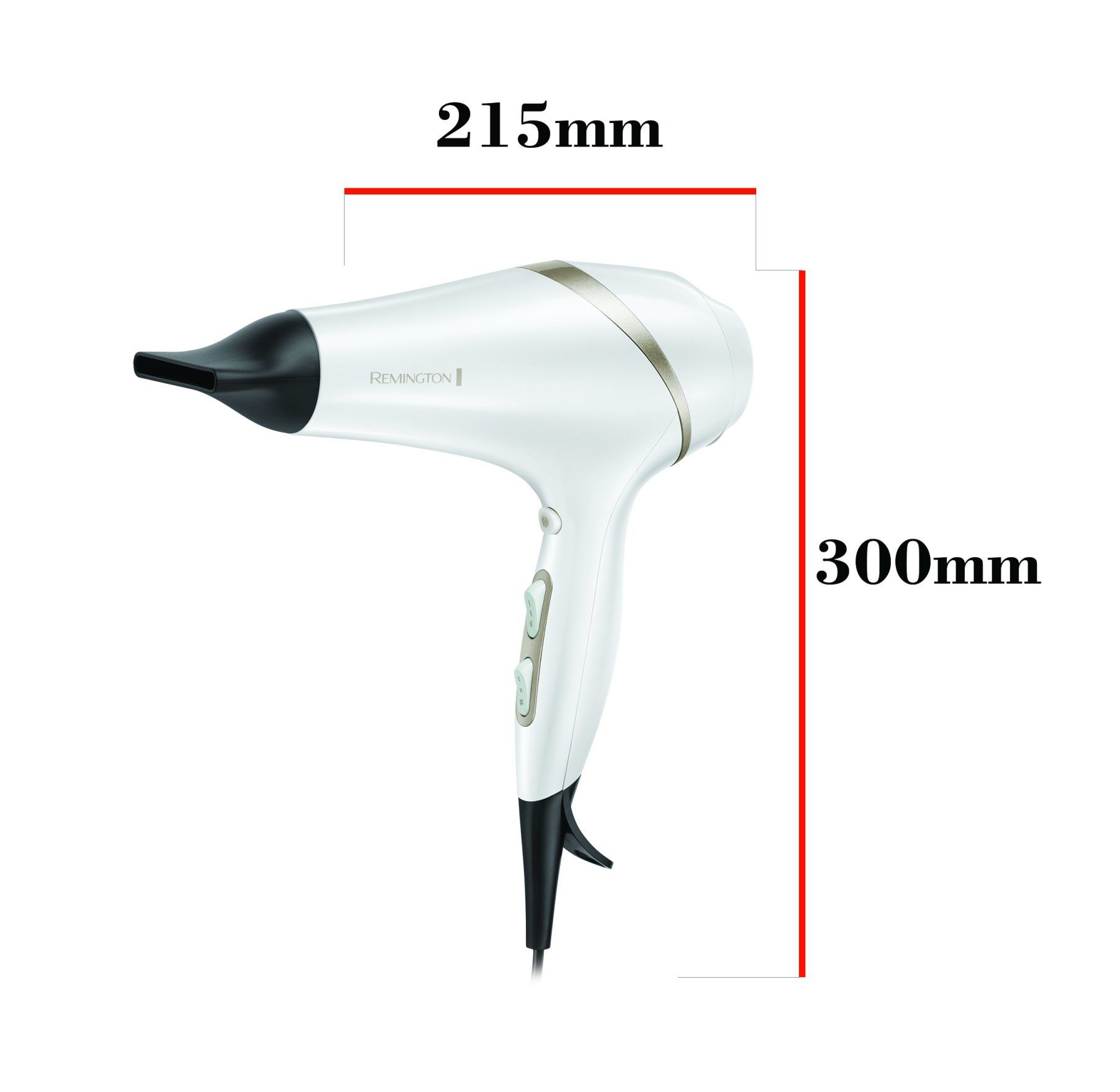 Hårføner Remington HYDRAluxe AC8901, hvit, 2300W