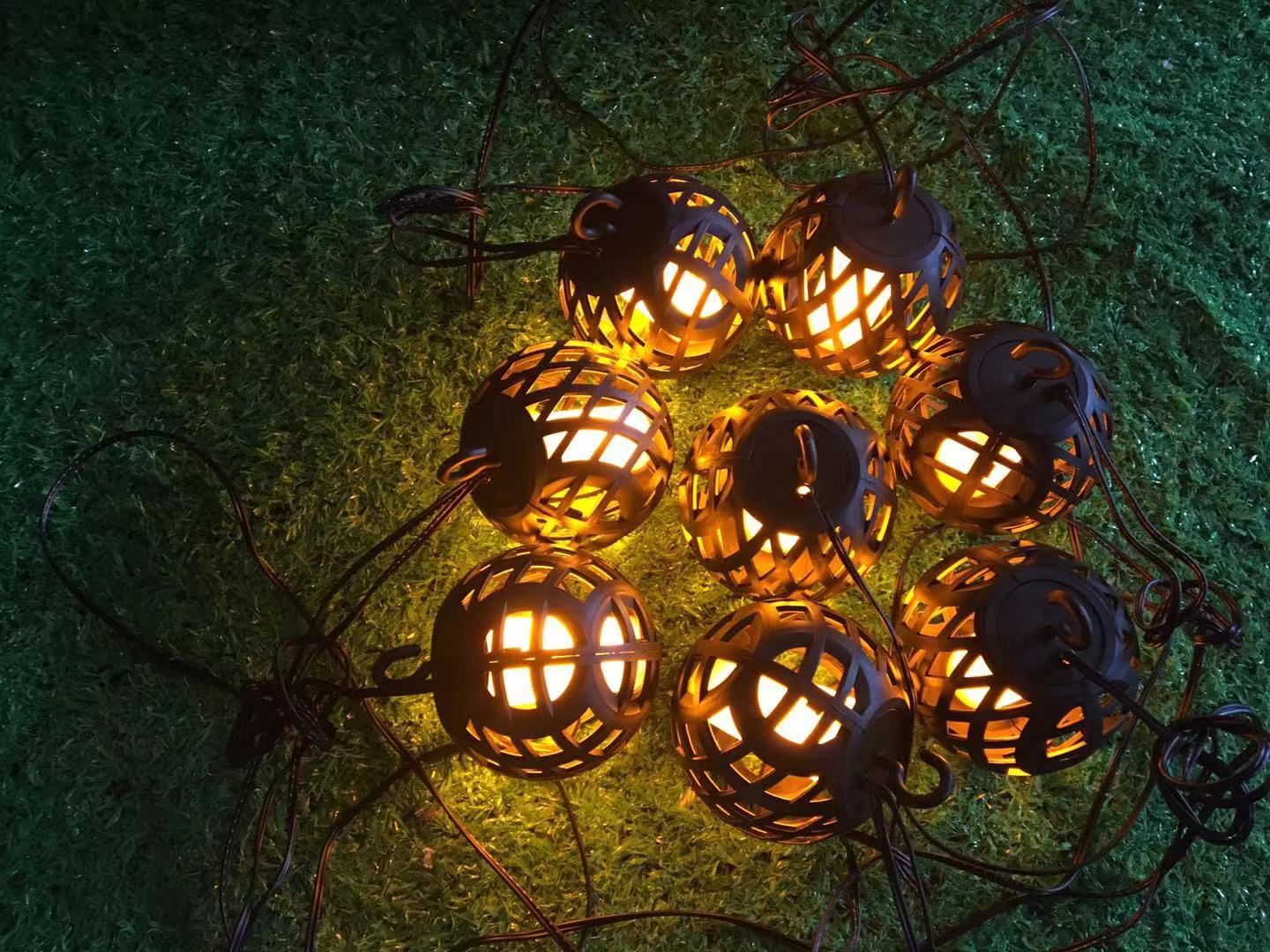 Lysslynge med flamme Homeline HDL0327, 8 LED, 11m