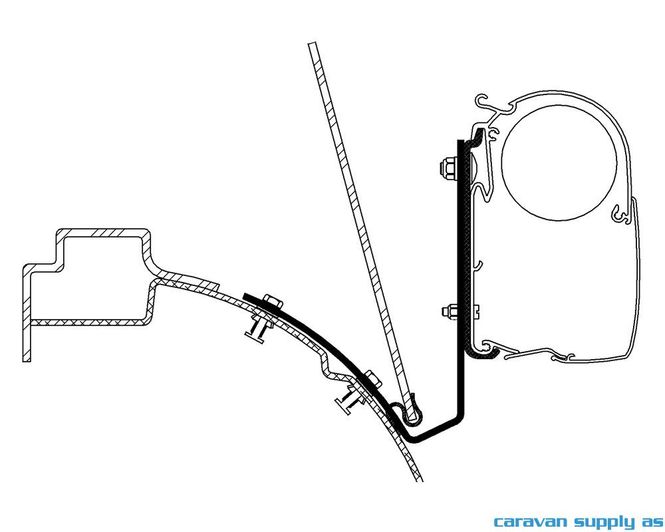 Hovedbilde Feste Omnistor 5/8-serie VW T4 Lift Roof 2stk ...