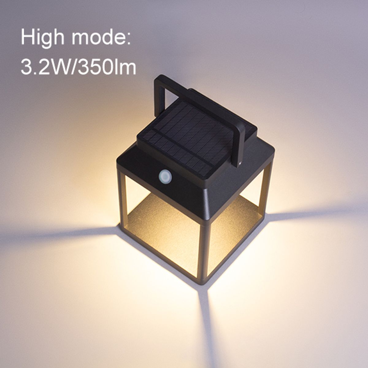 Solcelledrevet utelykt Solar square