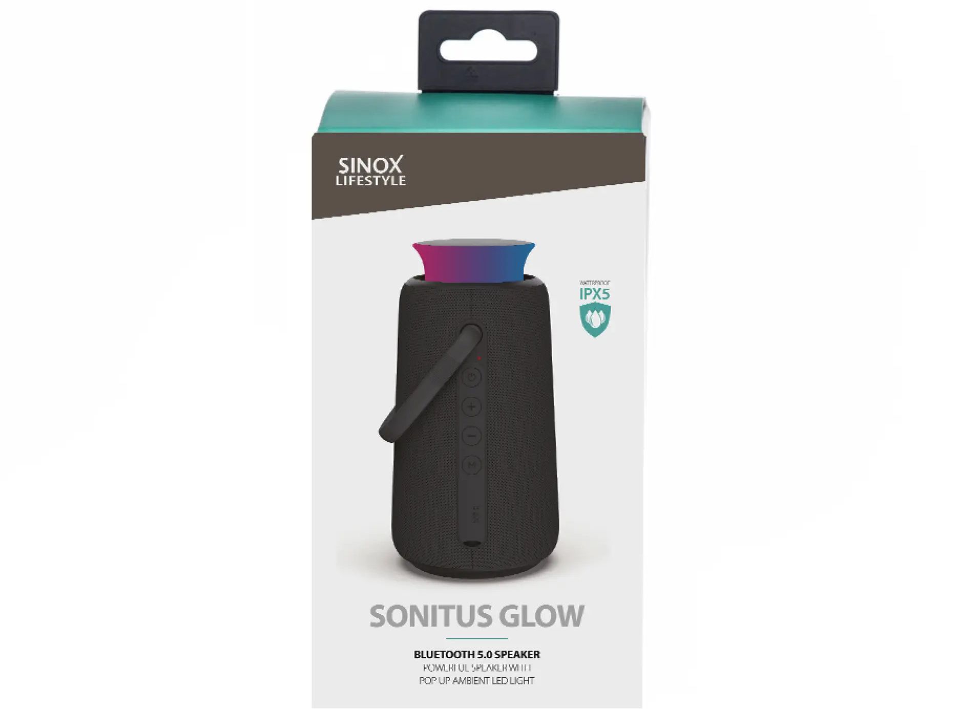 Sinox Sonitus Glow høytaler, sort