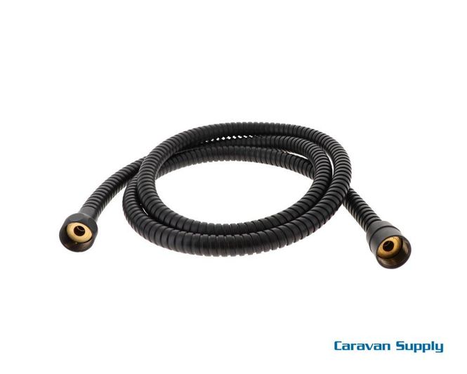 Hovedbilde Dusjslange med riller satin black