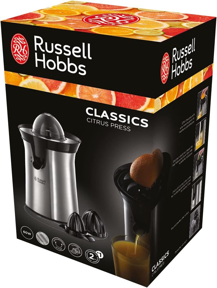 Sitruspresse Russell Hobbs stål/svart