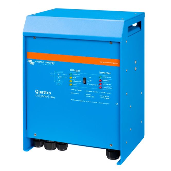 Hovedbilde VICTRON Quattro 12/3000/120-50/50 Kombinert ...